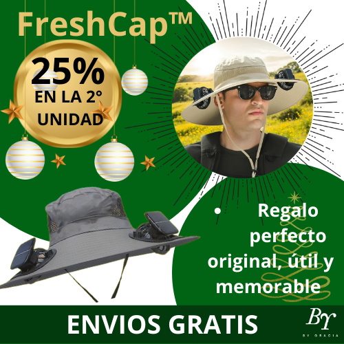 Gorra con ventilador solar - FreshCap™