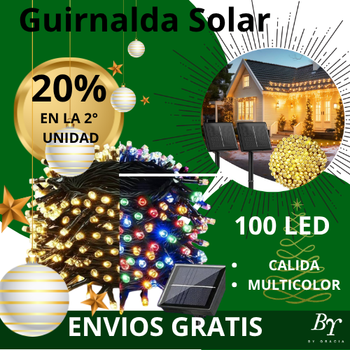 Guirnalda de Luz Solar de 100 LED